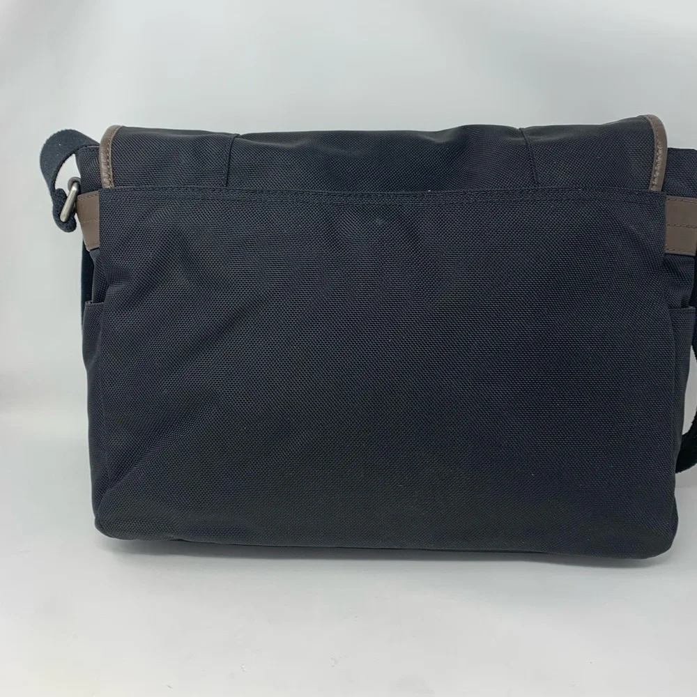 Fossil Evan Canvas Crossbody Messanger Briefcase Shoulder Bag